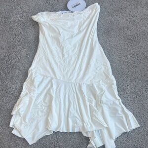 Princess Polly White Strapless Dress